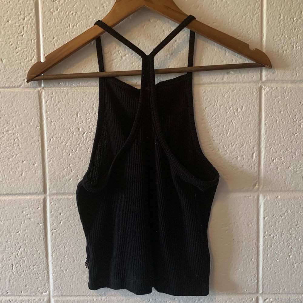 Cropped Racerback Tank Top - Picture 2 of 4